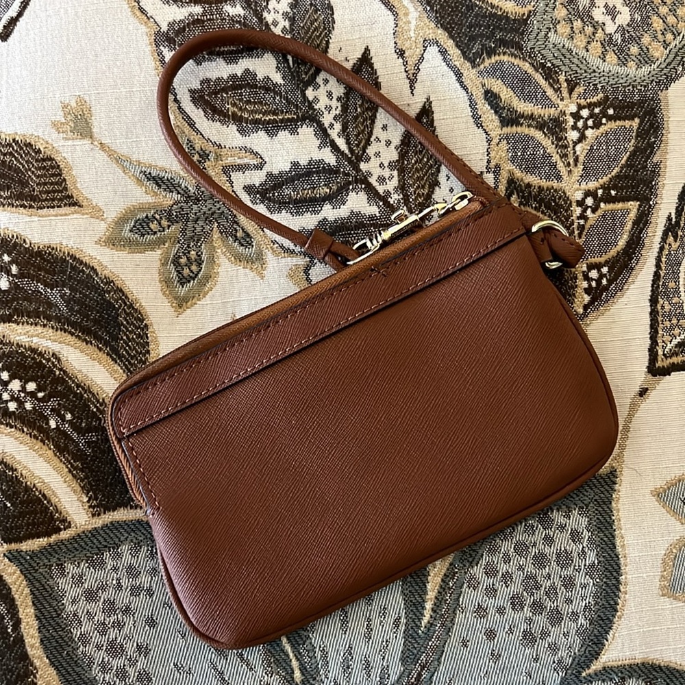 Karl Lagerfeld Paris Caramel Wristlet Wallet - Picture 6 of 13